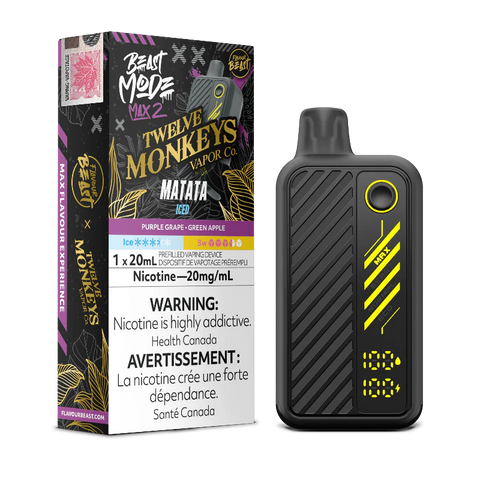 Beast Mode Max 2 50K Twelve Monkeys Matata Iced Disposable Vape Canada