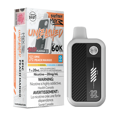 Flavour Beast Beast Mode Max 3 60K Epic Peach Mango Iced Disposable Vape