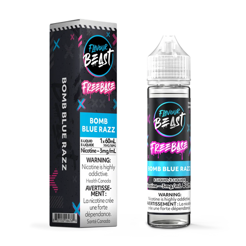 Flavour Beast E-liquid Bomb Blue Razz Freebase 0mg/60ml