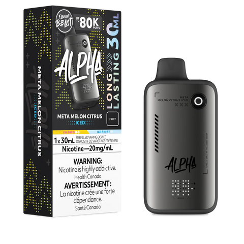 Flavour Beast Alpha Disposable Meta Melon Citrus Iced 30ml - Wii Vape
