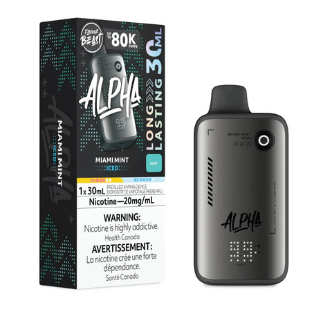 Flavour Beast Alpha Disposable Miami Mint Iced 30ml - Wii Vape