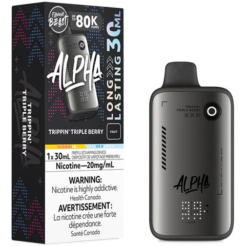 Flavour Beast Alpha Disposable Trippin Triple Berry 30ml - Wii Vape