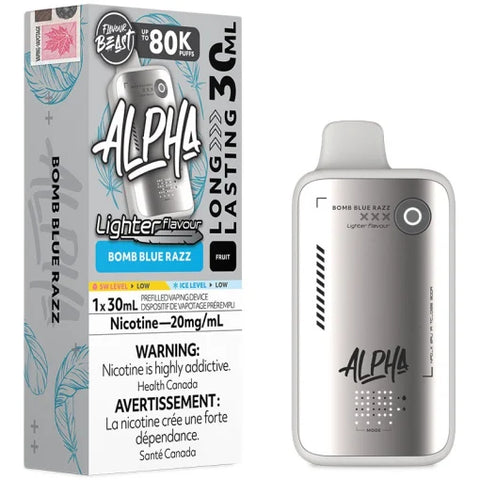 Flavour Beast Alpha Light Disposable - Bomb Blue Razz 20mg WII VAPE