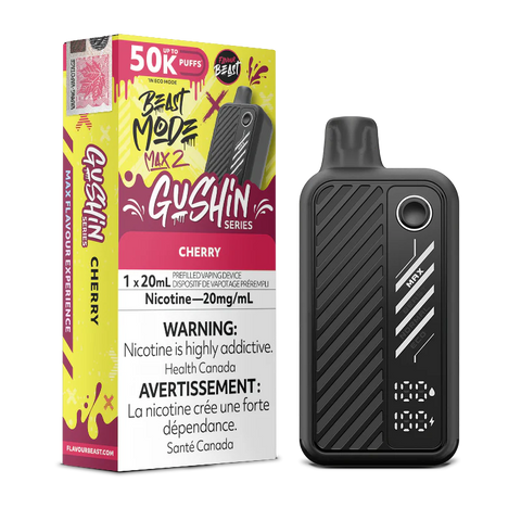 Flavour Beast Beast Mode Max 2 Cherry Authentic Gushin Series Wii Vape