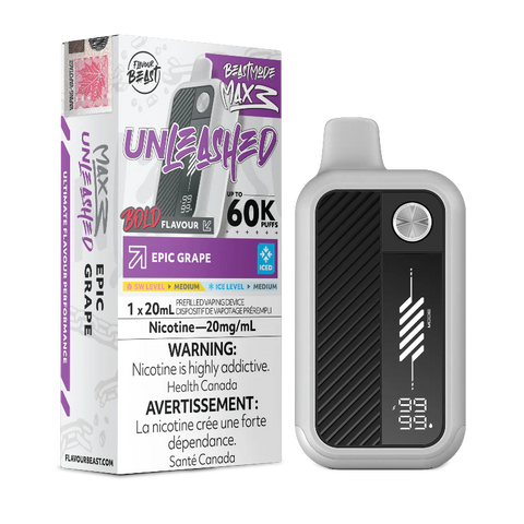 Flavour Beast Beast Mode Max 3 60K Epic Grape Iced Disposable Vape
