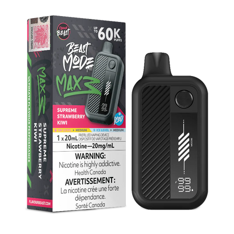 Flavour Beast Beast Mode Max 3 60K Strawberry Kiwi Iced Disposable Vape