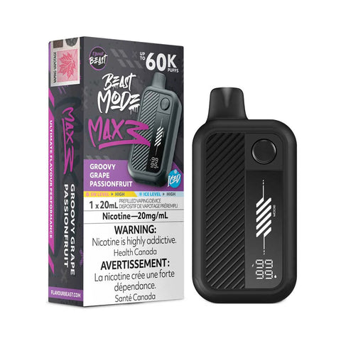Flavour Beast Beastmode Max 3 Disposable Groovy Grape Passionfruit - Wii Vape