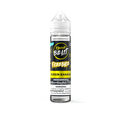 Flavour Beast Bussin Banana Iced Freebase E-Liquid Banana Menthol Vape Juice