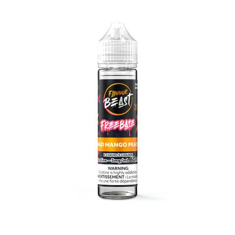 Flavour Beast Mad Mango Peach Freebase E-Liquid 150ml Tropical Vape Juice