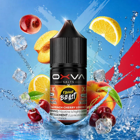 Flavour Beast x OXVA - Fresh Peach Cherry Lemon Ice E-Liquid 20mg 30ml