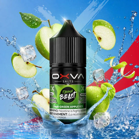 Flavour Beast x OXVA Fresh Green Apple Ice E-Liquid 20mg 30ml