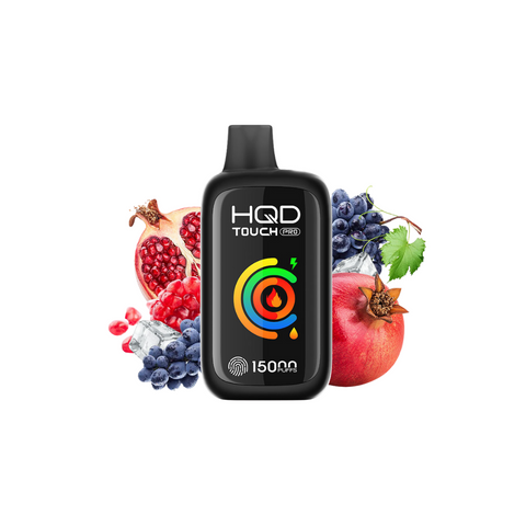 HQD Touch Pro 15000 Puffs Disposable Grape Pomegranate Ice vape shop vape store wii vape gta york toronto ontario canada best price cheap 1  shop number one shop DISPOSABLE DISPOSABLES salt nic salt Nicotine TFN Herbal Vape dry herb concentrates  Shatter Dabs Weed how to how to? sale boxing day black friday  Marijuana weed Supreme