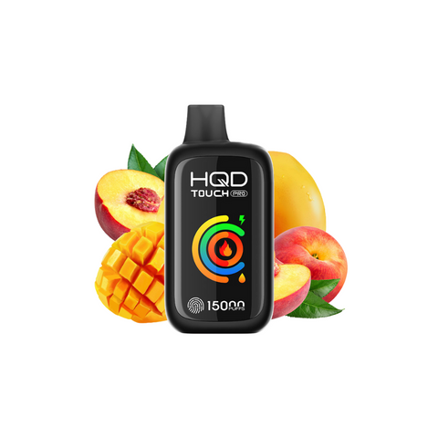 HQD Touch Pro 15000 Puffs Disposable Mango Peach vape shop vape store wii vape gta york toronto ontario canada best price cheap 1  shop number one shop DISPOSABLE DISPOSABLES salt nic salt Nicotine TFN Herbal Vape dry herb concentrates  Shatter Dabs Weed how to how to? sale boxing day black friday  Marijuana weed Supreme