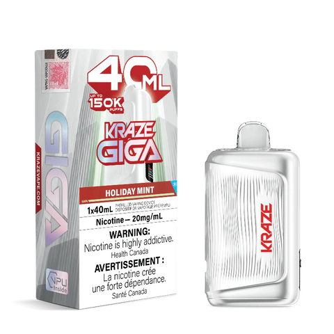 Kraze Giga 150K Holiday Mint Disposable Vape 20mg Wii Vape