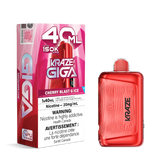 Kraze Giga 150K Cherry Blast G Ice Disposable 20mg Wii Vape
