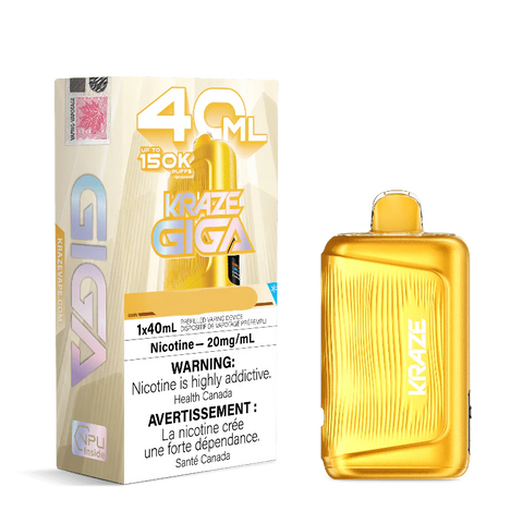 Kraze Giga 150K Pineapple Coconut Ice Disposable 20mg Wii Vape