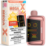 Kraze Mega X Classic Series - Frizzy Peach G Disposable Vape