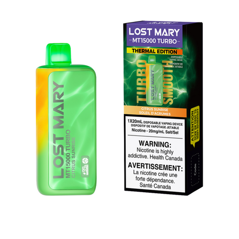Lost Mary MT15k Disposable Citrus Sunrise vape shop vape store wii vape gta york toronto ontario canada best price cheap 1  shop number one shop DISPOSABLE DISPOSABLES salt nic salt Nicotine TFN Herbal Vape dry herb concentrates  Shatter Dabs Weed how to how to? sale boxing day black friday  Marijuana weed Supreme