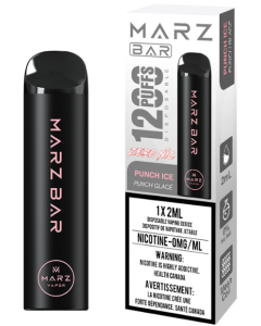 Marz Bar 1200 Disposable Punch Ice 0mg Nicotine Free Vape