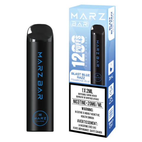 Marz Bar 1200 Disposable Vape - Dragonfruit Blue Razz Wii Vape
