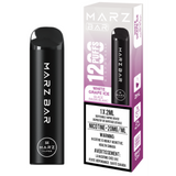 Marz Bar 1200 Disposable in White Grape Ice flavor. Premium disposable vape with 1200 puffs, sweet grape taste & cool menthol finish. Ready to vape!