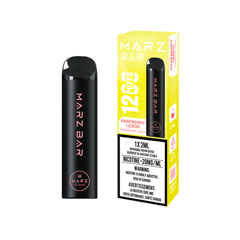 Marz Bar 1200 Raspberry Lemon Disposable Vape - 1200 Puffs Wii Vape Canada