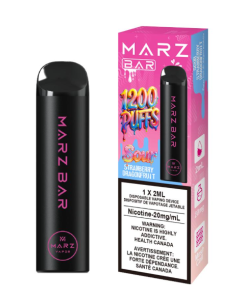 Marz Bar 1200 Sour Strawberry Dragonfruit Disposable Vape
