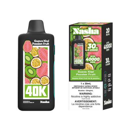Nasha 40K Guava Kiwi Passionfruit Disposable Vape 40000 Puffs