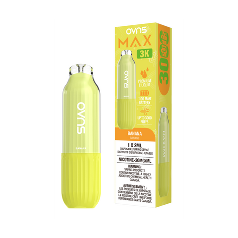 OVNS Max 3K Banana Disposable Vape 3000 Puffs