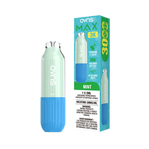 OVNS Max 3k Mint Disposable Vape 3000 Puffs Wii Vape