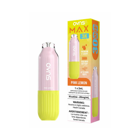 OVNS Max 3k Pink Lemon Disposable Vape 3000 Puffs