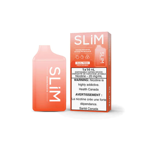SLIM 7500 DISPOSABLE - ORANGE PEACH ICE vape shop vape store wii vape gta york toronto ontario canada best price cheap 1  shop number one shop DISPOSABLE DISPOSABLES salt nic salt Nicotine TFN Herbal Vape dry herb concentrates  Shatter Dabs Weed dash vapes how to how to? sale boxing day black friday  Marijuana weed Supreme
