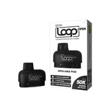 Premium STLTH LOOP OPEN replacement pods for refillable vaping. Compatible with STLTH LOOP devices. High-quality, durable pods available at Wii Vape Canada.