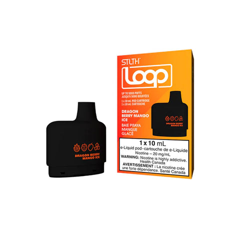 STLTH LOOP POD - DRAGON BERRY MANGO ICE vape shop vape store wii vape gta york toronto ontario canada best price cheap 1  shop number one shop DISPOSABLE DISPOSABLES salt nic salt Nicotine TFN Herbal Vape dry herb concentrates  Shatter Dabs Weed how to how to? sale boxing day black friday  Marijuana weed Supreme