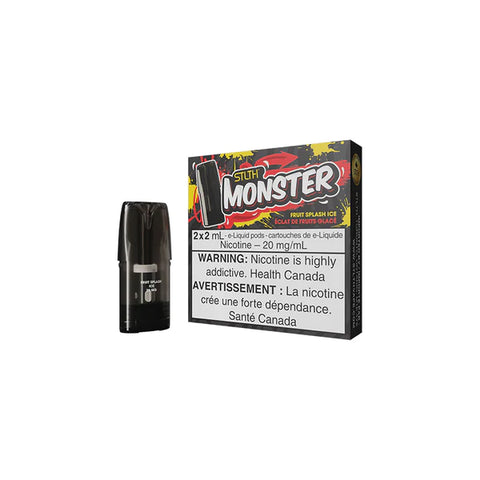STLTH MONSTER POD PACK FRUIT SPLASH ICE vape shop vape store wii vape gta york toronto ontario canada best price cheap 1  shop number one shop DISPOSABLE DISPOSABLES salt nic salt Nicotine TFN Herbal Vape dry herb concentrates  Shatter Dabs Weed dash vapes how to how to? sale boxing day black friday  Marijuana weed Supreme