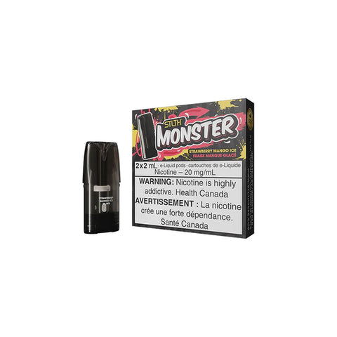 STLTH MONSTER POD PACK STRAWBERRY MANGO ICE vape shop vape store wii vape gta york toronto ontario canada best price cheap 1  shop number one shop DISPOSABLE DISPOSABLES salt nic salt Nicotine TFN Herbal Vape dry herb concentrates  Shatter Dabs Weed dash vapes how to how to? sale boxing day black friday  Marijuana weed Supreme