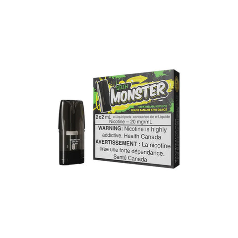 STLTH MONSTER POD PACK STRAWNANA KIWI ICE vape shop vape store wii vape gta york toronto ontario canada best price cheap 1  shop number one shop DISPOSABLE DISPOSABLES salt nic salt Nicotine TFN Herbal Vape dry herb concentrates  Shatter Dabs Weed dash vapes how to how to? sale boxing day black friday  Marijuana weed Supreme