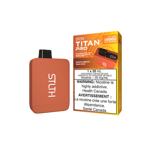 STLTH TITAN PRO DISPOSABLE - SMOOTH TOBACCO vape shop vape store wii vape gta york toronto ontario canada best price cheap 1  shop number one shop DISPOSABLE DISPOSABLES salt nic salt Nicotine TFN Herbal Vape dry herb concentrates  Shatter Dabs Weed how to how to? sale boxing day black friday  Marijuana weed Supreme