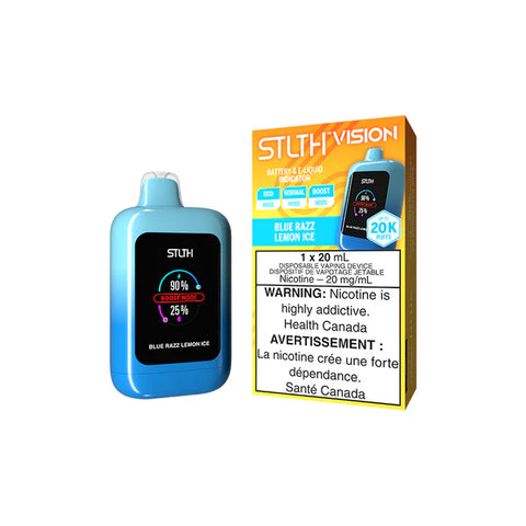 STLTH VISION DISPOSABLE 20K - BLUE RAZZ LEMON ICE vape shop vape store wii vape gta york toronto ontario canada best price cheap 1  shop number one shop DISPOSABLE DISPOSABLES salt nic salt Nicotine TFN Herbal Vape dry herb concentrates  Shatter Dabs Weed how to how to? sale boxing day black friday  Marijuana weed Supreme