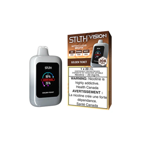 STLTH VISION DISPOSABLE 20K - GOLDEN TICKET vape shop vape store wii vape gta york toronto ontario canada best price cheap 1  shop number one shop DISPOSABLE DISPOSABLES salt nic salt Nicotine TFN Herbal Vape dry herb concentrates  Shatter Dabs Weed how to how to? sale boxing day black friday  Marijuana weed Supreme