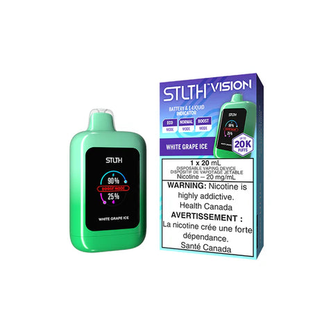 STLTH VISION DISPOSABLE - WHITE GRAPE ICE vape shop vape store wii vape gta york toronto ontario canada best price cheap 1  shop number one shop DISPOSABLE DISPOSABLES salt nic salt Nicotine TFN Herbal Vape dry herb concentrates  Shatter Dabs Weed how to how to? sale boxing day black friday  Marijuana weed Supreme