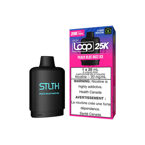 STLTH LOOP 25K Pod Pack Peach Blue Razz Ice Wii Vape