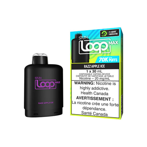 STLTH LOOP MAX Pod Pack Razz Apple Ice Premium Vape Pods Canada