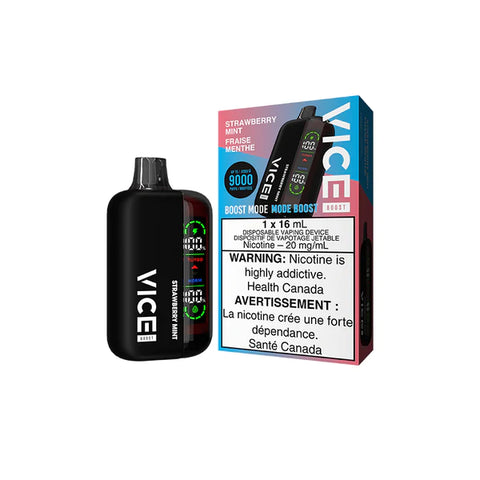 VICE BOOST DISPOSABLE - STRAWBERRY MINT vape shop vape store wii vape gta york toronto ontario canada best price cheap 1  shop number one shop DISPOSABLE DISPOSABLES salt nic salt Nicotine TFN Herbal Vape dry herb concentrates  Shatter Dabs Weed how to how to? sale boxing day black friday  Marijuana weed Supreme