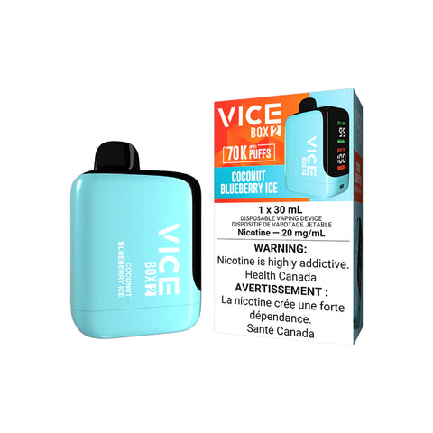VICE BOX 2 Disposable Vape - Coconut Blueberry Ice Premium Quality Wii Vape