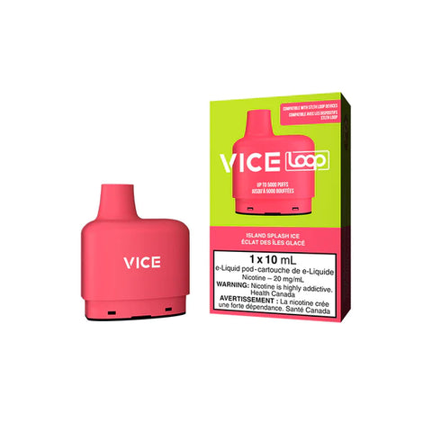 VICE LOOP POD PACK - ISLAND SPLASH ICE vape shop vape store wii vape gta york toronto ontario canada best price cheap 1  shop number one shop DISPOSABLE DISPOSABLES salt nic salt Nicotine TFN Herbal Vape dry herb concentrates  Shatter Dabs Weed how to how to? sale boxing day black friday  Marijuana weed Supreme
