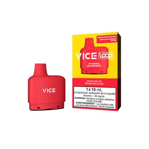 VICE LOOP POD PACK - STRAW KIWI ICE vape shop vape store wii vape gta york toronto ontario canada best price cheap 1  shop number one shop DISPOSABLE DISPOSABLES salt nic salt Nicotine TFN Herbal Vape dry herb concentrates  Shatter Dabs Weed how to how to? sale boxing day black friday  Marijuana weed Supreme