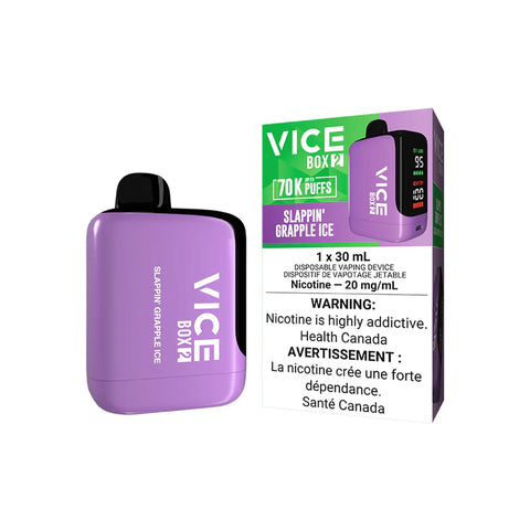 VICE BOX 2 Slappin' Grapple Ice Disposable Vape Wii Vape Canada