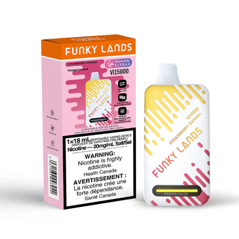 FUNKY LANDS Vi 15k STRAWBERRY BANANA DISPOSABLE vape shop vape store wii vape gta york toronto ontario canada best price cheap 1  shop number one shop DISPOSABLE DISPOSABLES salt nic salt Nicotine TFN Herbal Vape dry herb concentrates  Shatter Dabs Weed how to how to? sale boxing day black friday  Marijuana weed Supreme