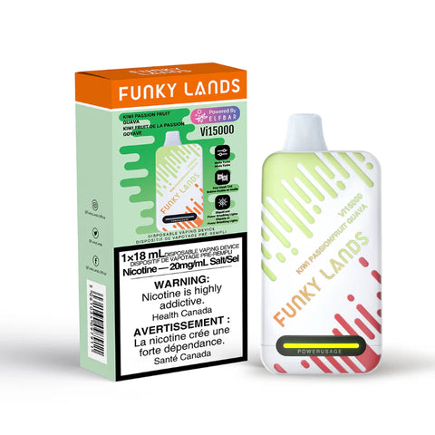 FUNKY LANDS Vi 15k KIWI PASSIONFRUIT GUAVA DISPOSABLE vape shop vape store wii vape gta york toronto ontario canada best price cheap 1  shop number one shop DISPOSABLE DISPOSABLES salt nic salt Nicotine TFN Herbal Vape dry herb concentrates  Shatter Dabs Weed how to how to? sale boxing day black friday  Marijuana weed Supreme